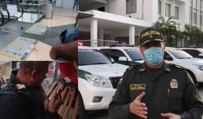 Coronel Carlos Julio Cabrera, subcomandante de la Mebar, explicó lo ocurrido en Plaza del Sol.