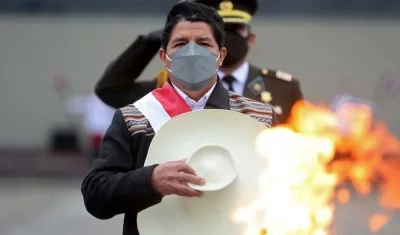 El presidente de Perú, Pedro Castillo.