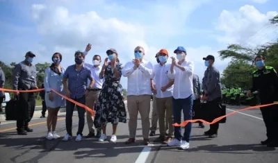 Acto de entrega del tramo de la doble calzada.