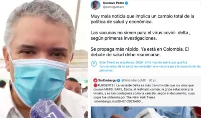 El Presidente Iván Duque y el trino de Gustavo Petro.