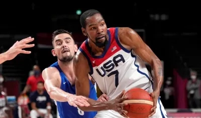 Kevin Durant, jugador de los Estados Unidos. 