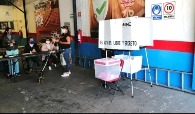 Escasa participación en las urnas.