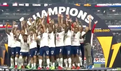 Celebración de los estadounidenses.