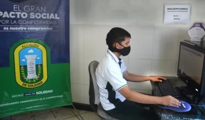 Muchos colegios en el municipio continúan en la virtualidad. 