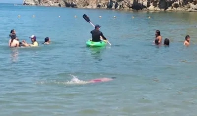 Imagen de los turistas.