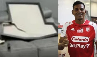 Imagen del robo y de Alex Mejía.