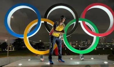 Bernardo Baloyes, atleta colombiano. 