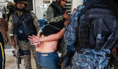 Uno de los colombianos detenidos en Haití por el asesinato del presidente de Haití.
