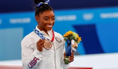 Simone Biles, gimnasta norteamericana. 
