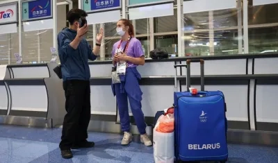 La atleta bielorrusa Krystsina Tsimanouskaya.