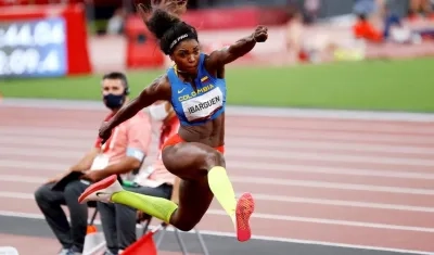 Caterine Ibargüen, atleta colombiana.