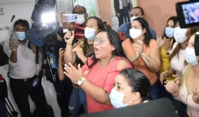 La celebración de doña Miladis.