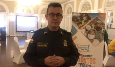 Teniente coronel Oleskyenio Flórez.