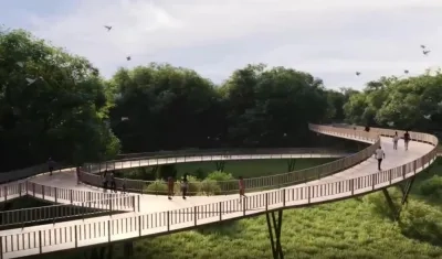 Imagen del proyecto de la Ciénaga de Mallorquín.