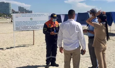 Dimar inspecciona playas en Belo Horizonte.