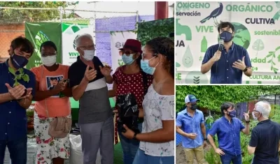 Lanzamiento del programa Huertos Caseros, de Barranquilla Verde. 