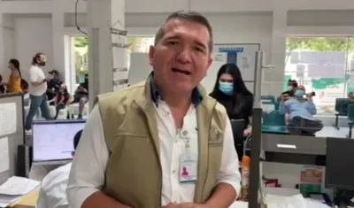 Delegado de la Registraduría en Atlántico, Julio Novoa Fontalvo.