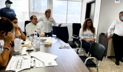 El Fiscal General, Francisco Barbosa, presidiendo el encuentro en Santa Marta.