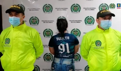 La mujer fue asegurada en centro carcelario de manera preventiva. 