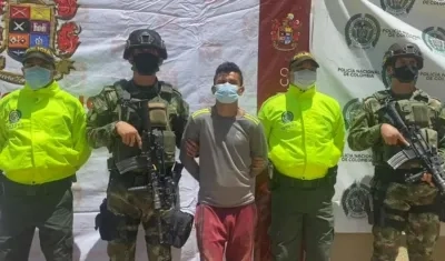 La captura fue realizada por la Policía y el Ejército. 