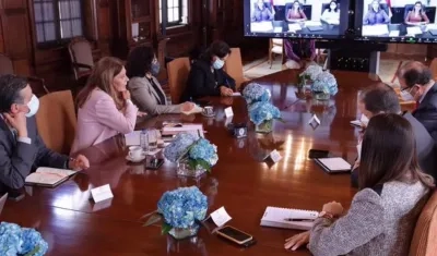 La Vicepresidenta y canciller Marta Lucía Ramírez participa en reunión de alto nivel sobre flujos migratorios irregulares.