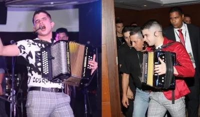 Carlitos Medina, cantante y acordeonero venezolano radicado en Barranquilla.