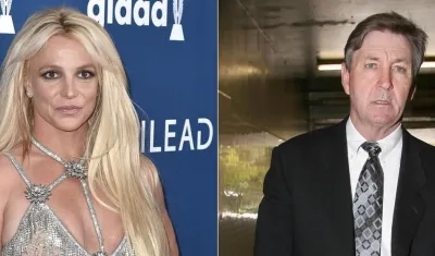 Britney Spears y su padre Jamie Spears.