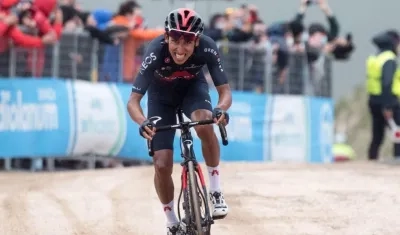 Egan Bernal, ciclista colombiano. 