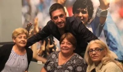 Matías Morla y las hermanas de Maradona.