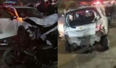 Imágenes del accidente.