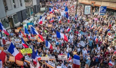 Imagen de la protesta.