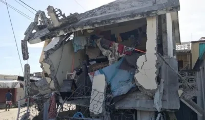 Imagen de la destrucción.