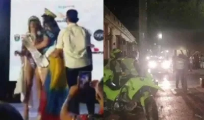 La Policía tuvo que intervenir en la riña. 