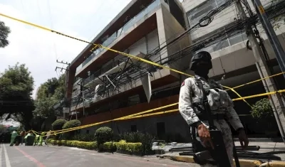 Los residentes del edificio fueron evacuados. 