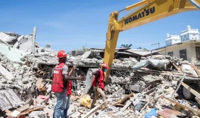 Imagen de las labores de rescate.