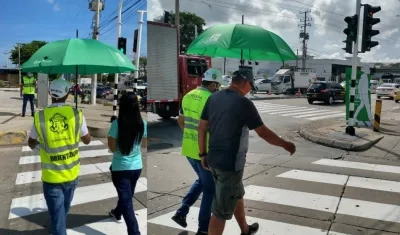 La campaña inició en la vía 40 con calle 72