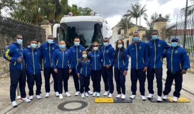 Deportistas colombianos para los Juegos Paralímpicos. 