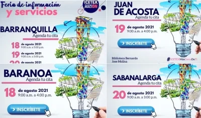 Icetex en cuatro municipios resolverá la inquietud de los jóvenes y padres.