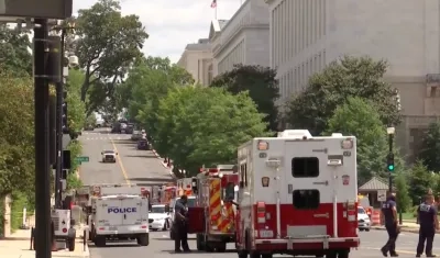 Imagen de las inmediaciones del Congreso.