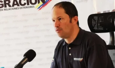 El director de Migración Colombia, Juan Francisco Espinosa.