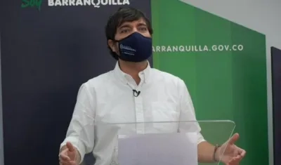 El Alcalde de Barranquilla, Jaime Pumarejo.