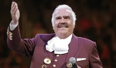 Vicente Fernández, cantante mexicano.