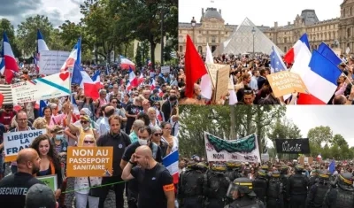 Protestas de los franceses. 
