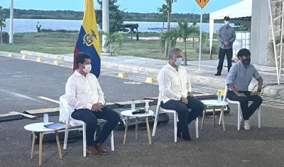 El Presidente Iván Duque durante el acto.