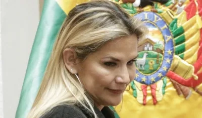 Jeanine Áñez, presidente transitoria de Bolivia. 