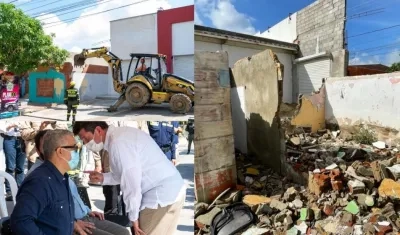 Iván Duque, presidente de Colombia, en el barrio Evaristo Sourdís.