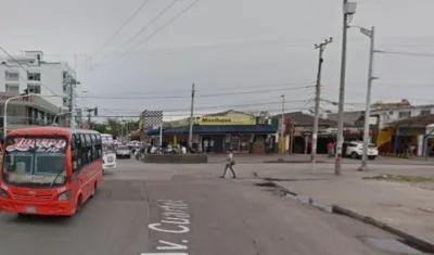 Calle 74 con carrera 44, donde se cometió el crimen. 