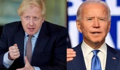 Boris Johnson y Joe Biden
