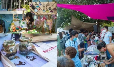 Feria Armódica Abrecaminos en la sede de la Alianza Francesa.