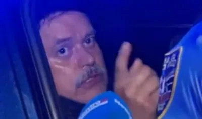 Lalo Rodríguez, tras ser capturado.